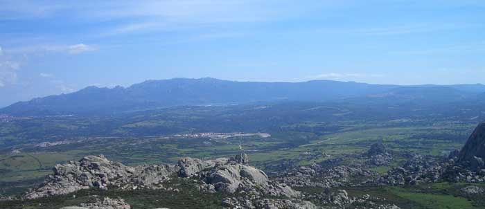 Foto panorama da Monte Lu Bagnu